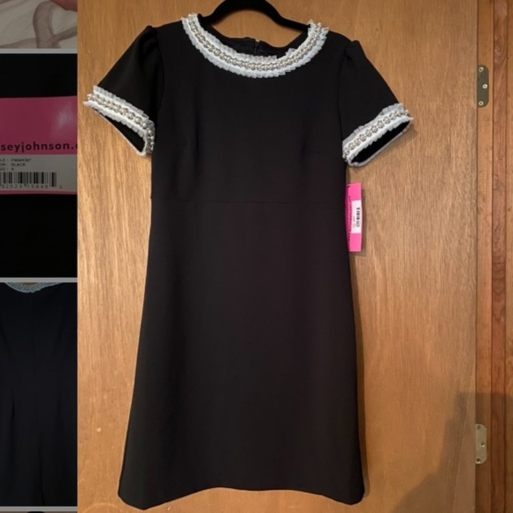 NWT Betsey Johnson Black Pearl Dress